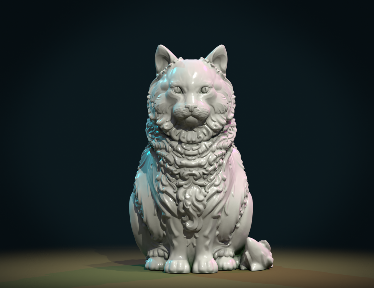 Кошка 3д