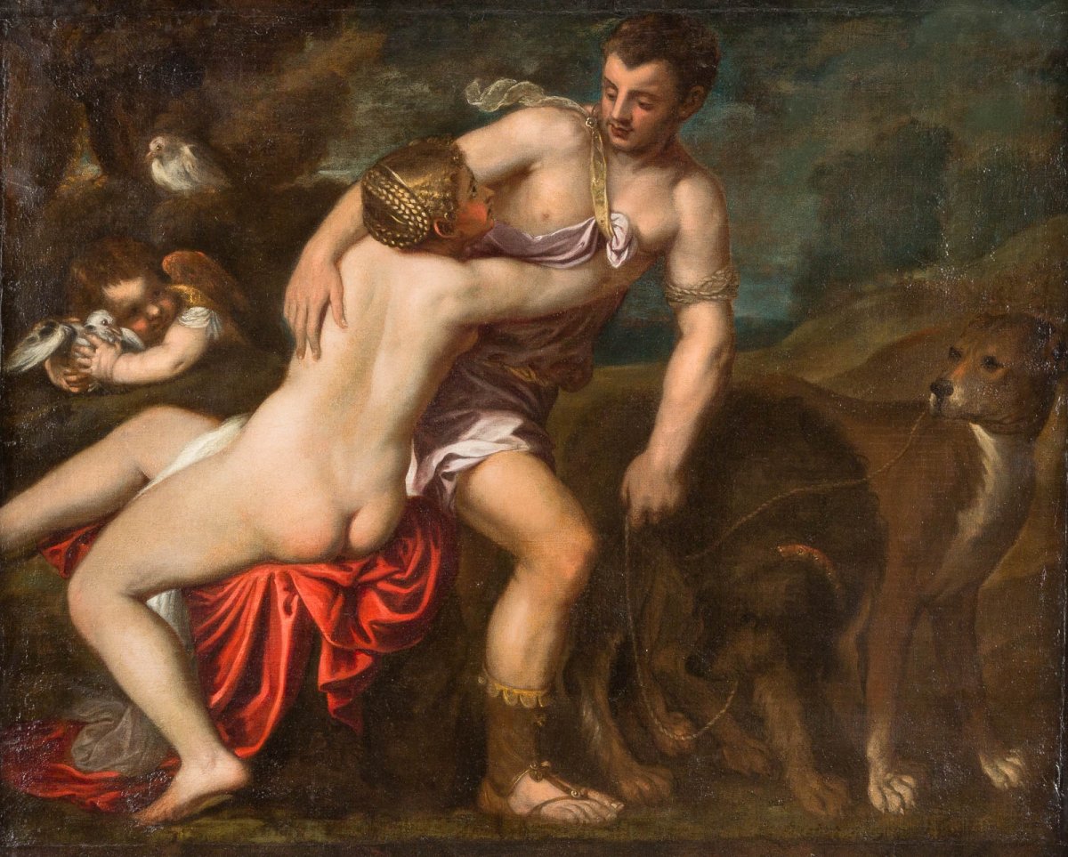 Тициан Венера и адонис 1554