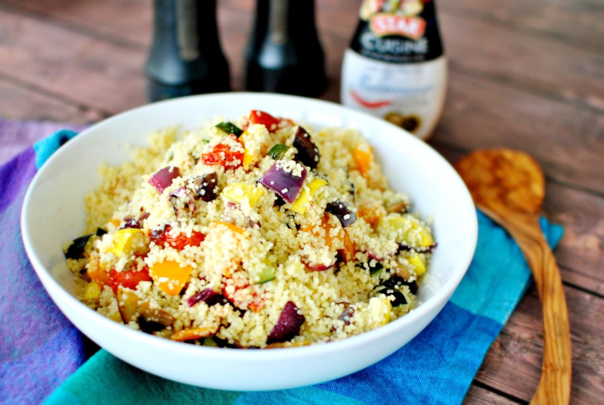 Кускус с запеченными овощами