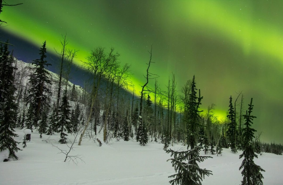 Норильск природа и Северное сияние