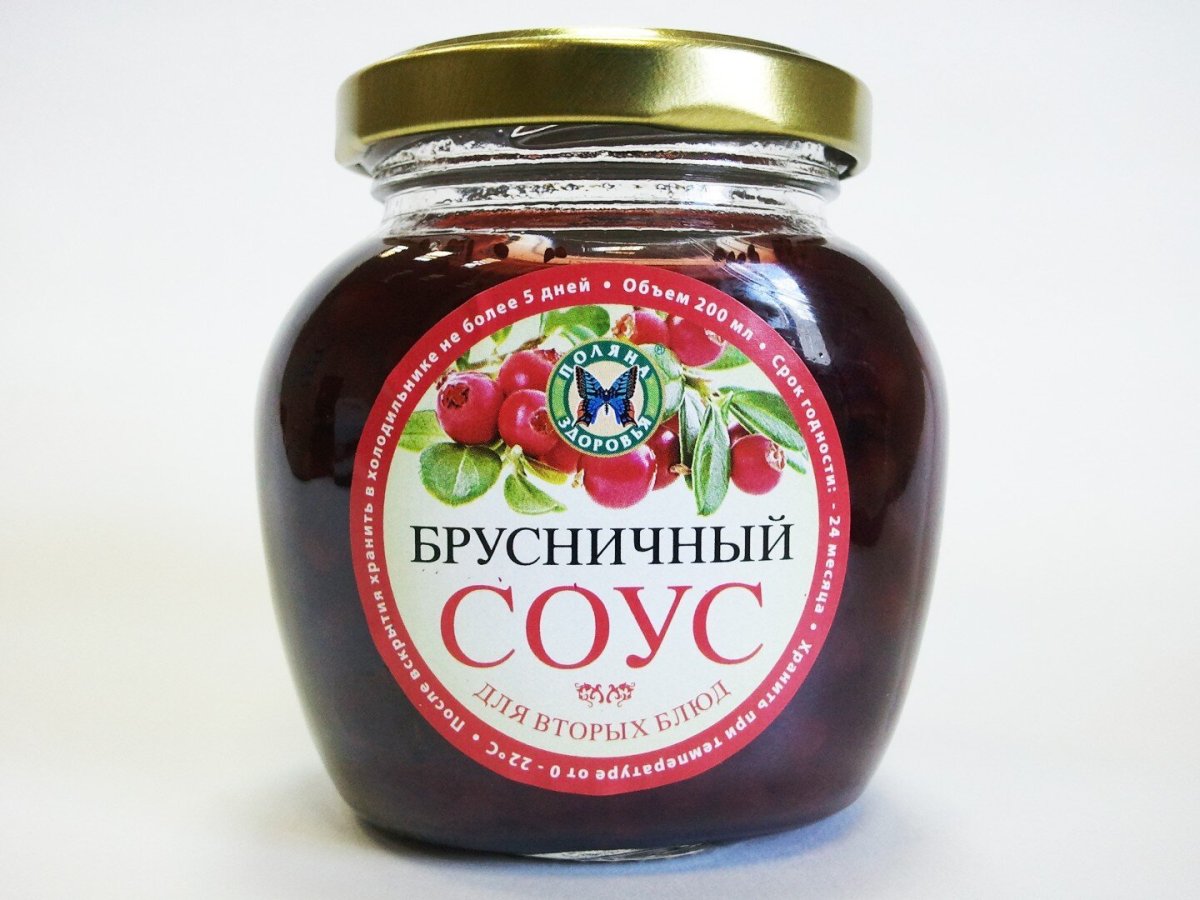 Соус брусничный на стевии