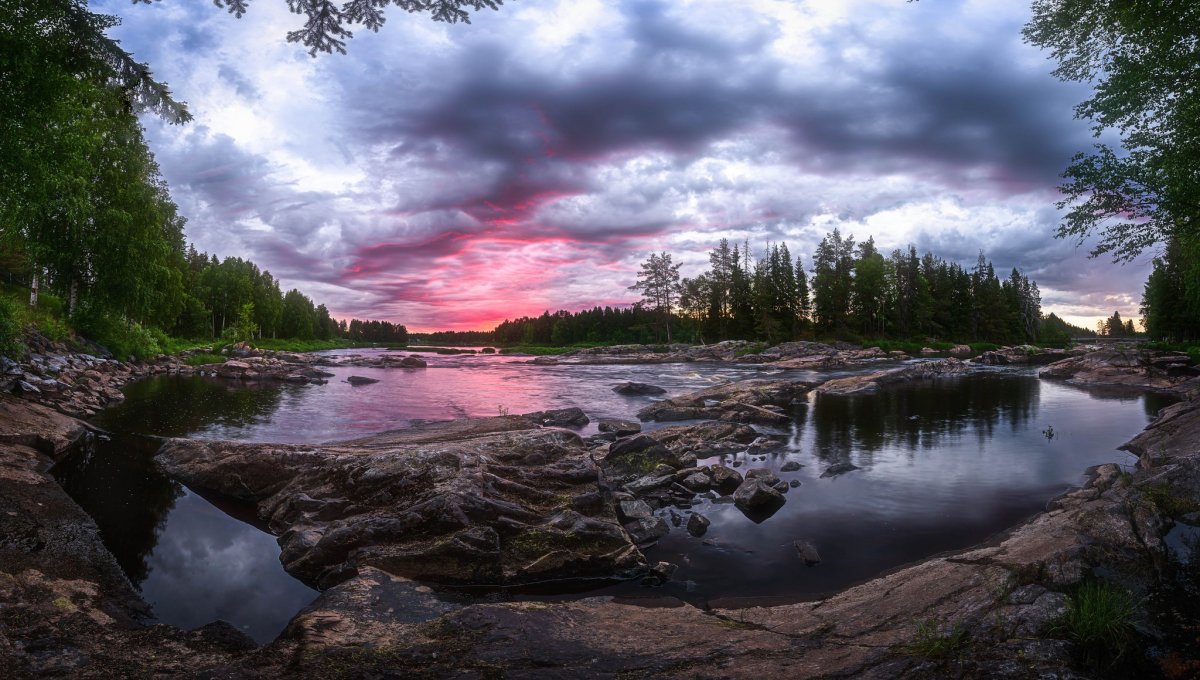 Финляндия природа озера
