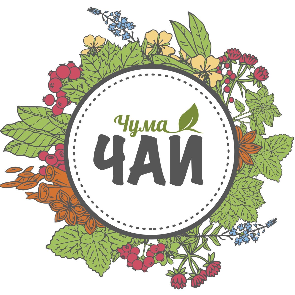 Травяной чай этикетка