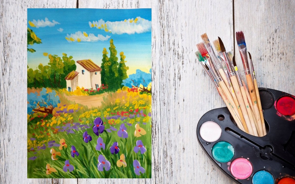 Рисунки красками
