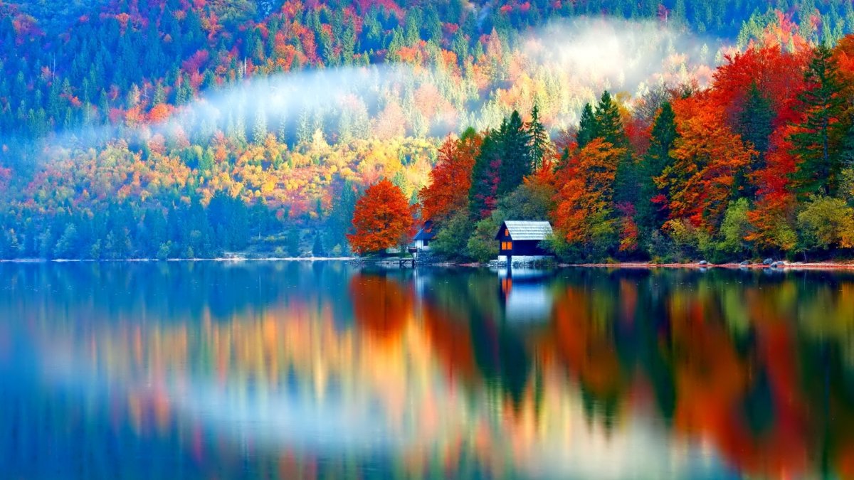 Осень озеро