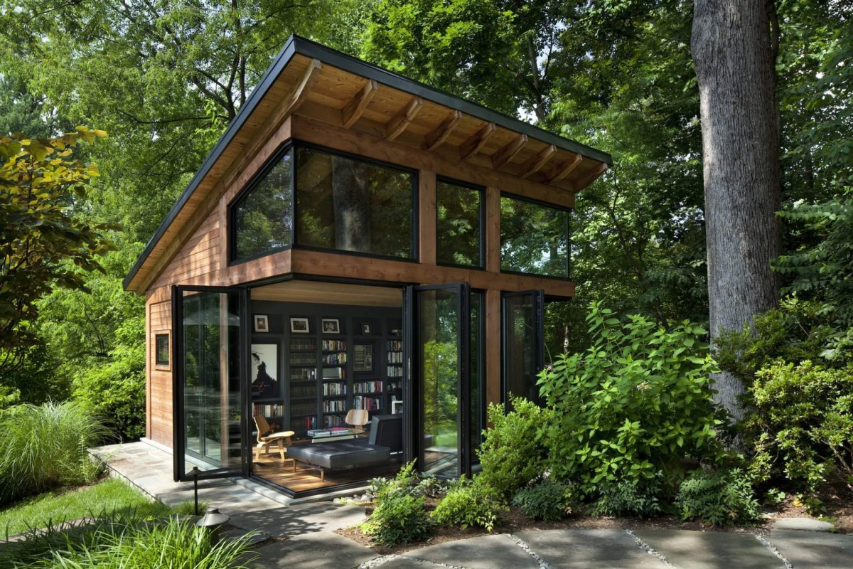 Tiny House с односкатной крышей