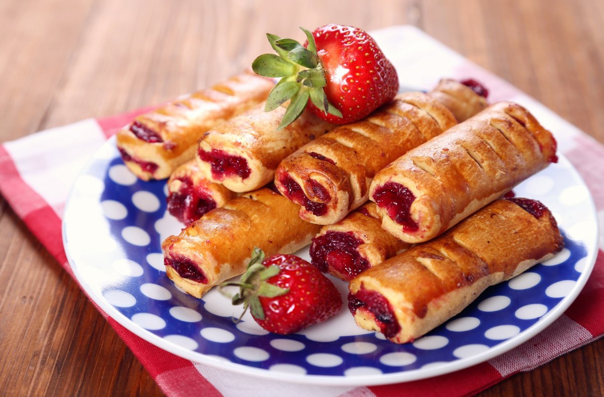 Трубочки с джемом