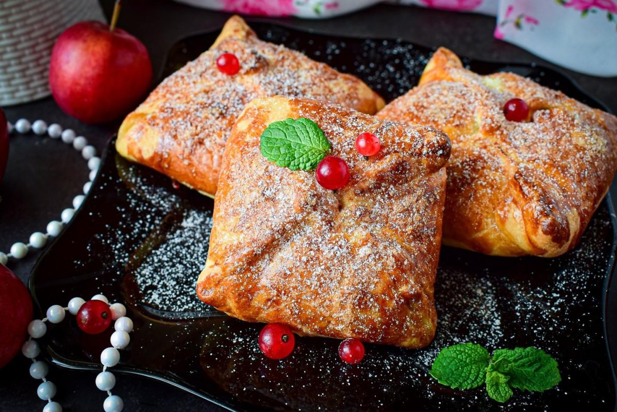 Конвертики с яблоками