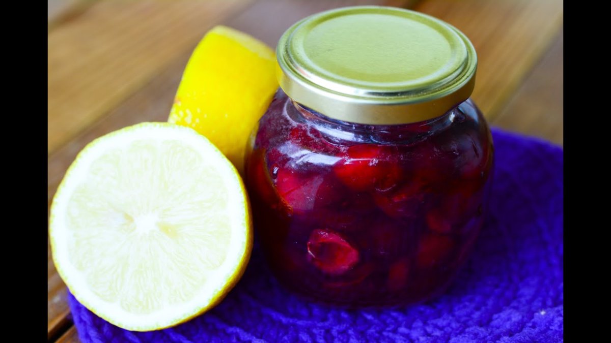 Варенье из черешни с лимоном