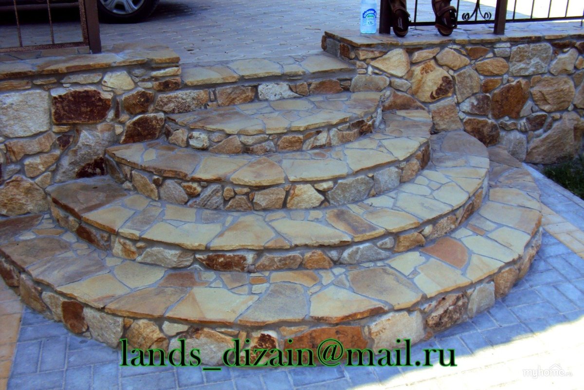 Ступеньки из дикого камня