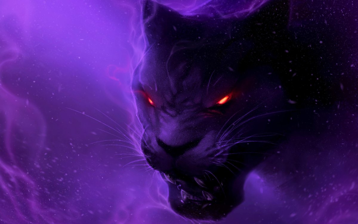 Фиолетовая кошка