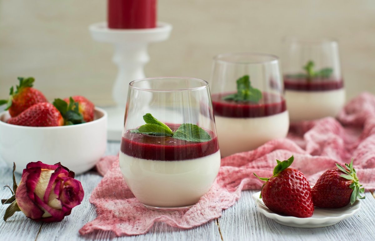 Десерт panna Cotta