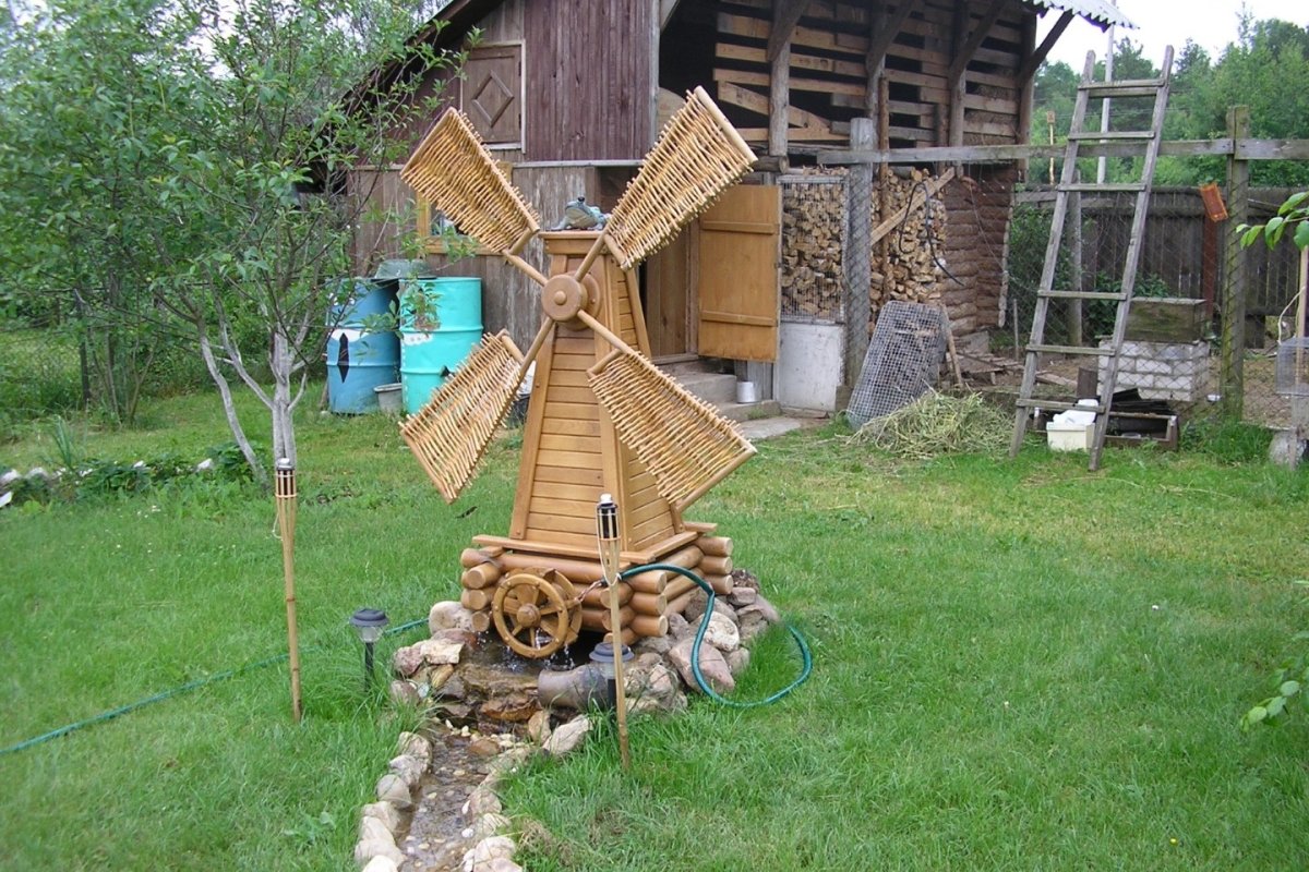 Мельница декор для сада