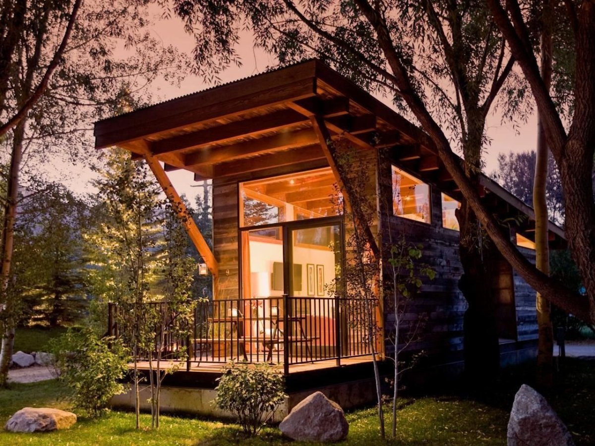 Tiny House с односкатной крышей