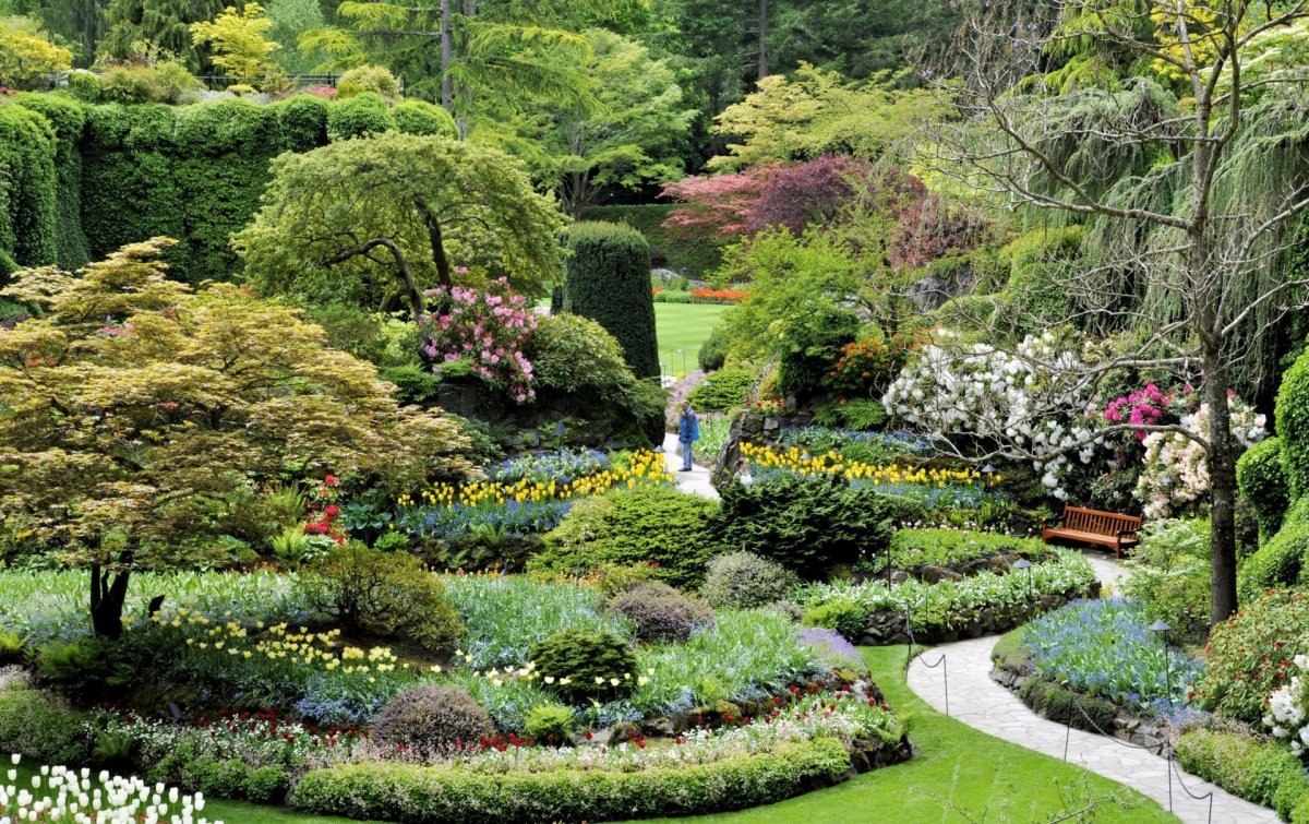 Butchart Gardens Канада
