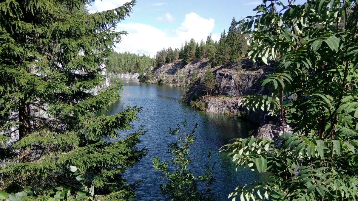 Карелия заповедник Рускеала