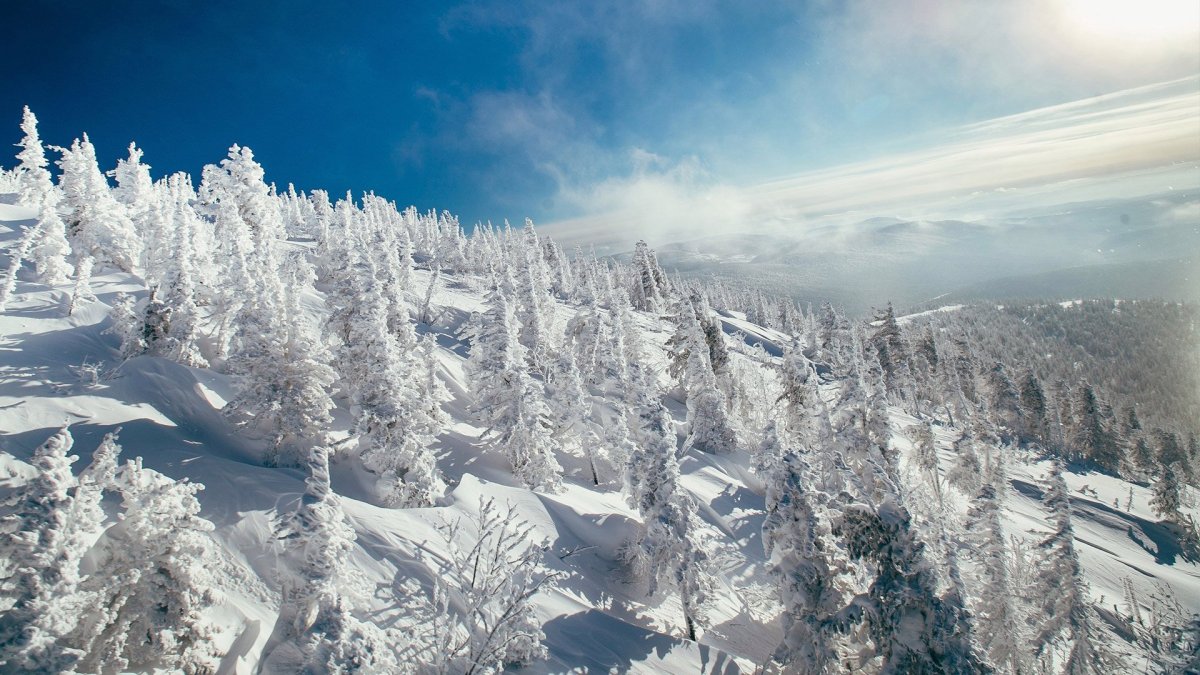 Гора зеленая Шерегеш
