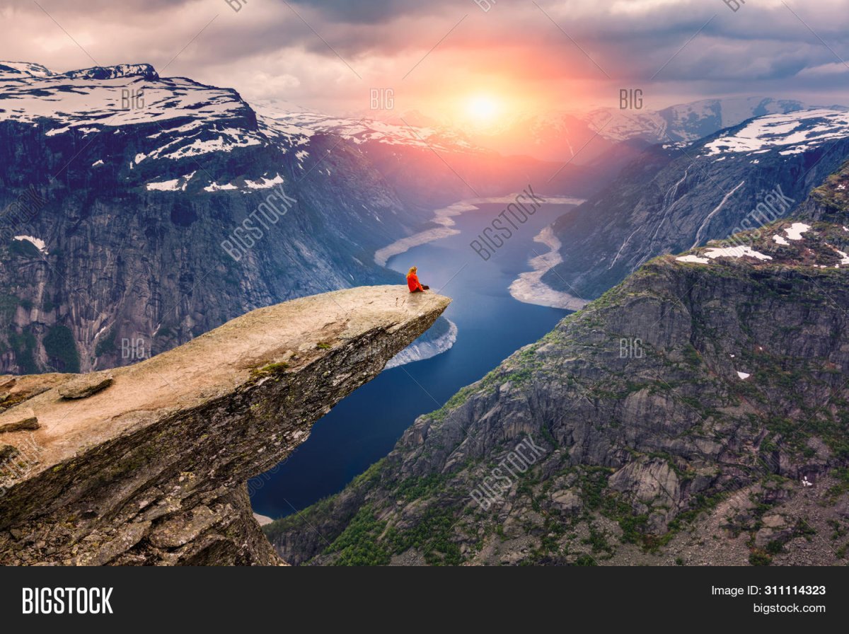 Edge of Mountain Norway