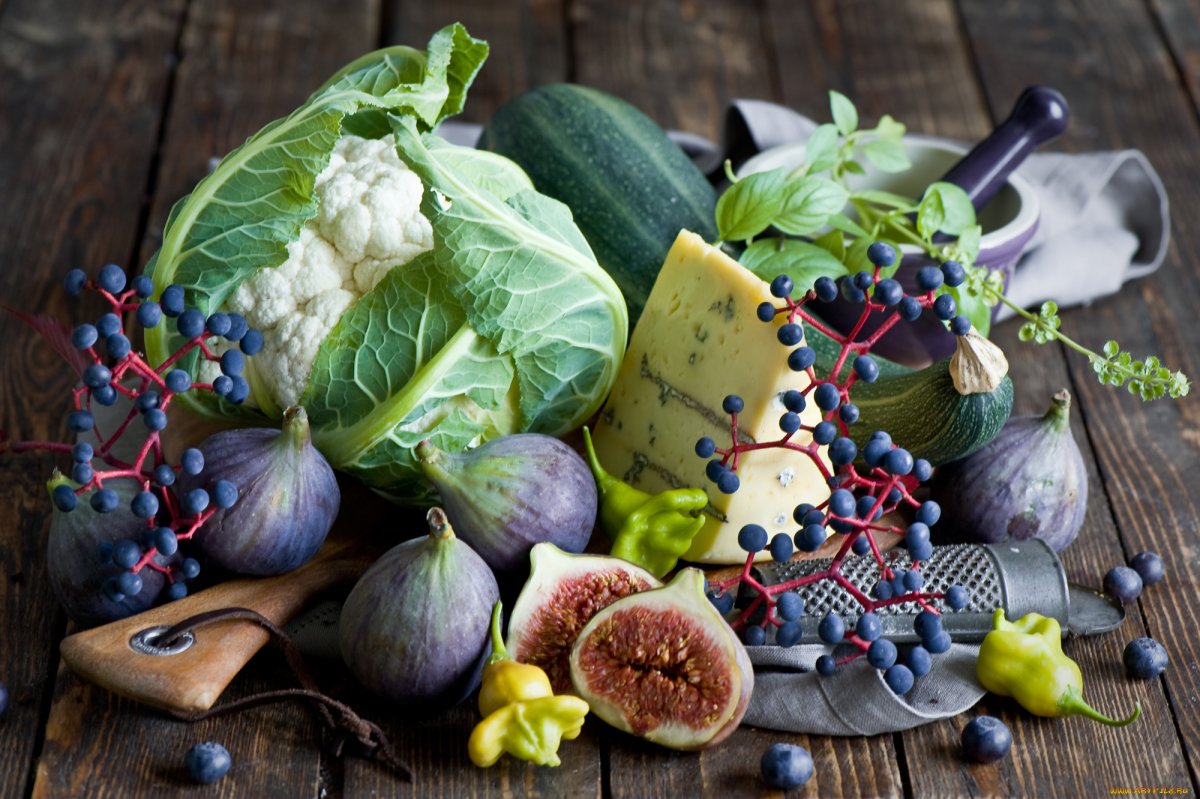 Натюрморт продукты