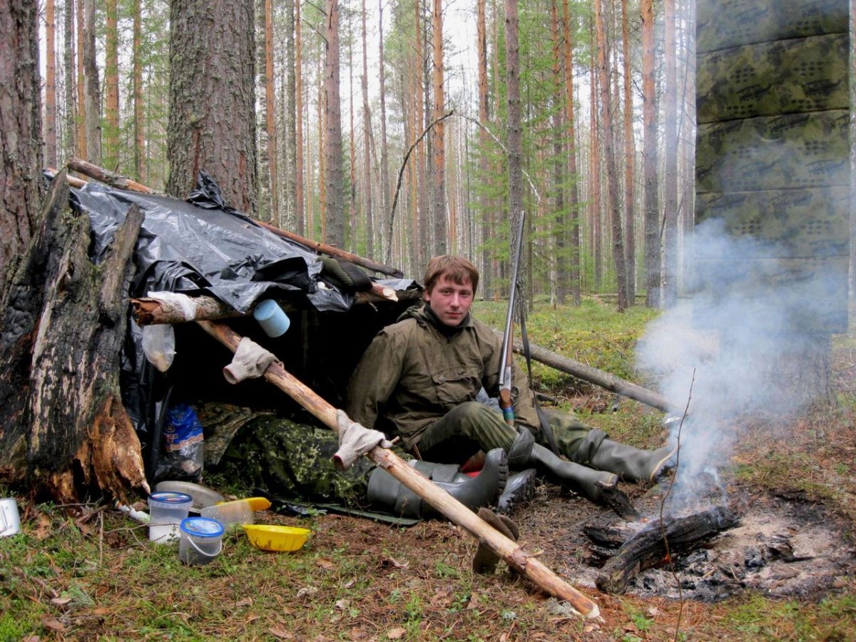 Переночевать в тайге