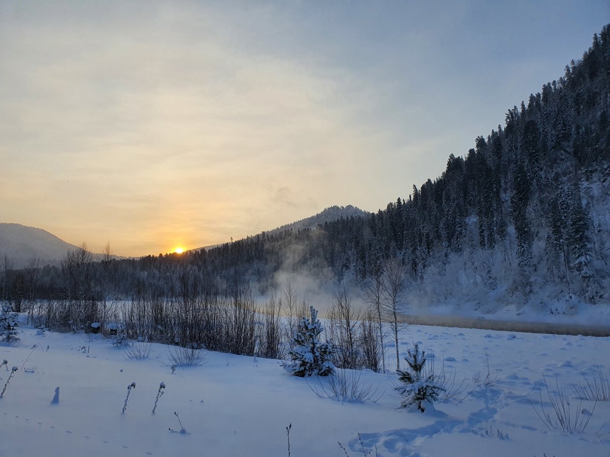 Зимний Алтай фото