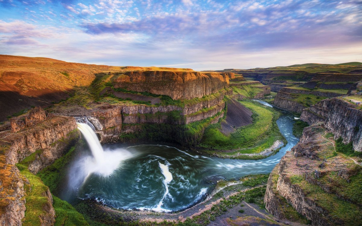 Водопад Palouse, США.