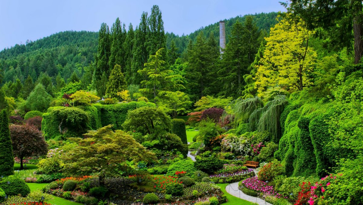 "Сады Бутчартов (the Butchart Gardens) Ванкувер, Канада