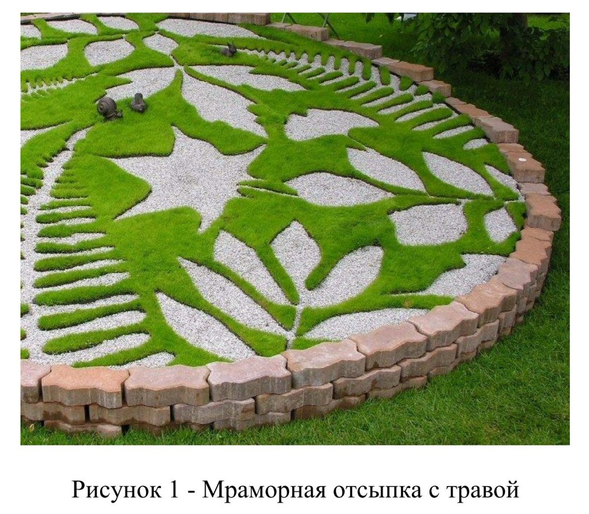 Декоративная отсыпка клумб
