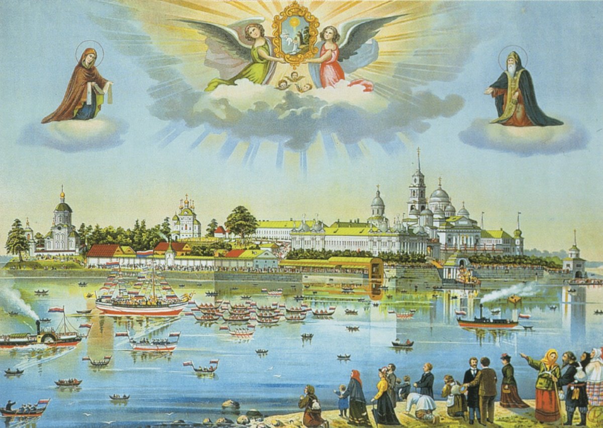 Нилова пустынь литография