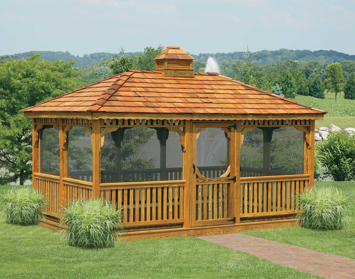 Беседка брусовая Gazebos