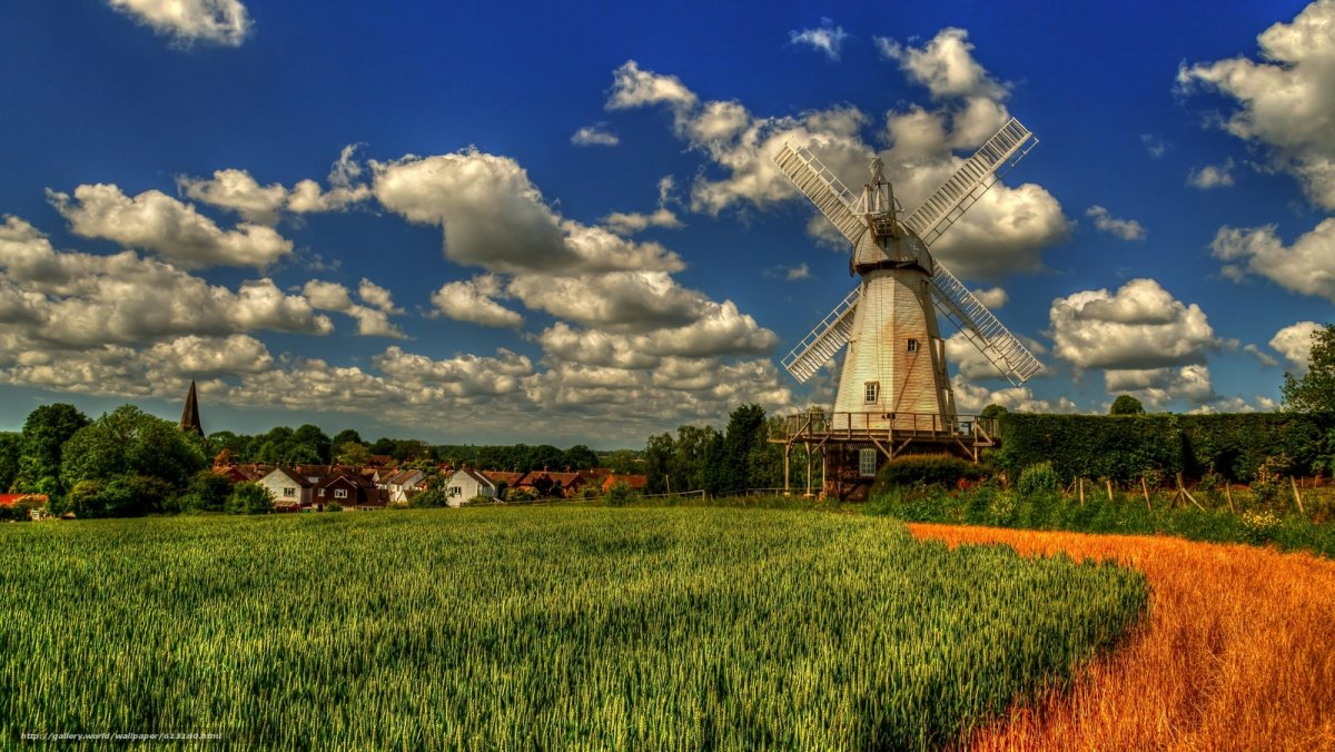 Мельница в деревне