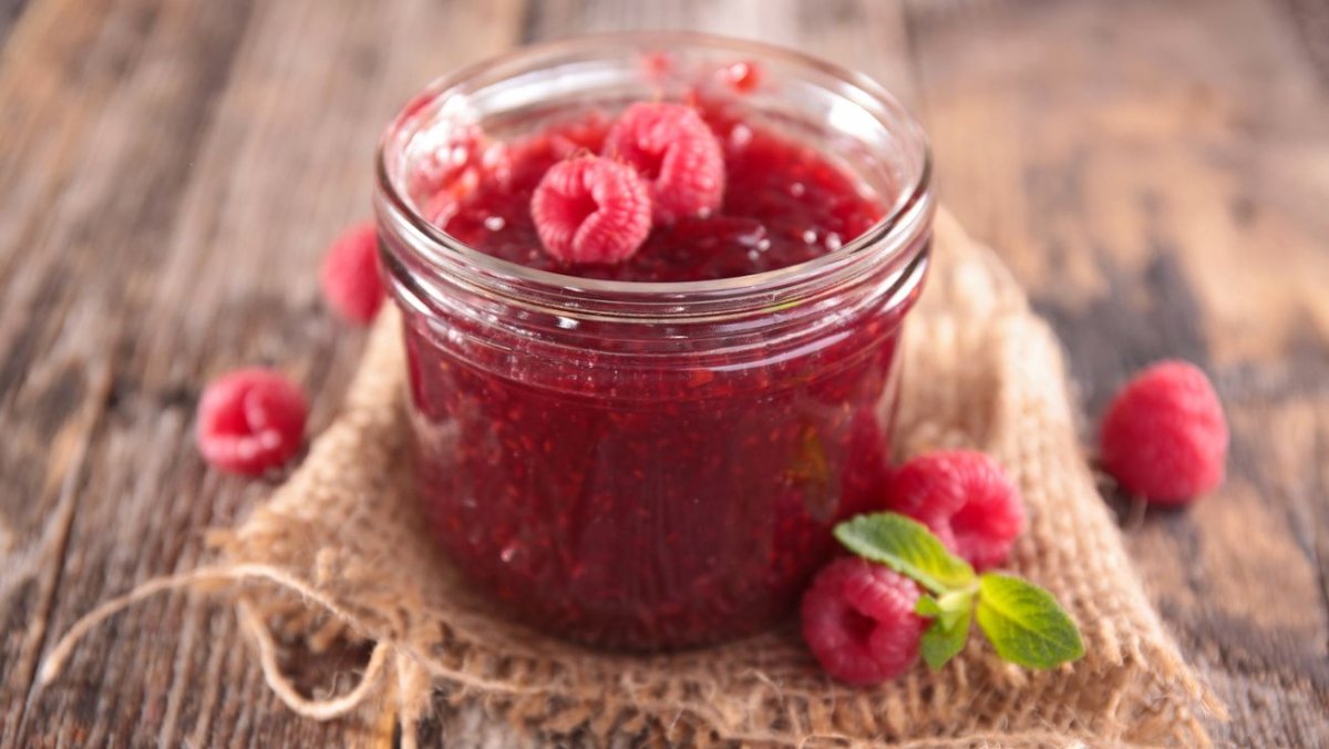 Конфитюр homemade малина с медом, банка 220 г