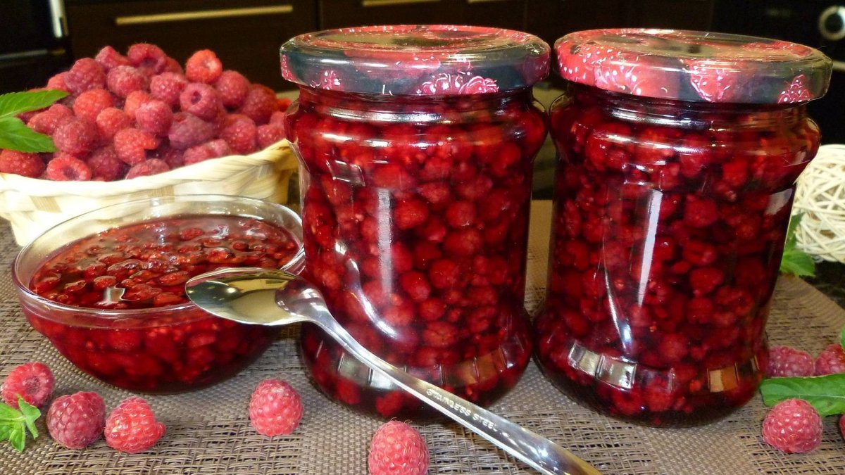 Малина варенье пятиминутка