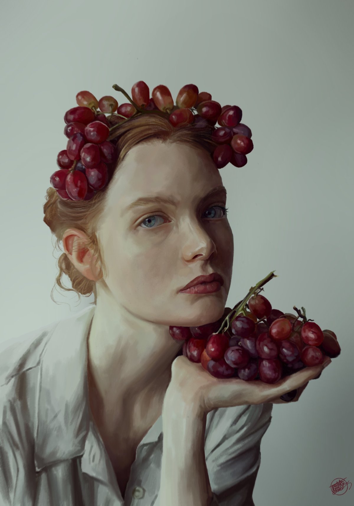 Фотосессия с фруктами