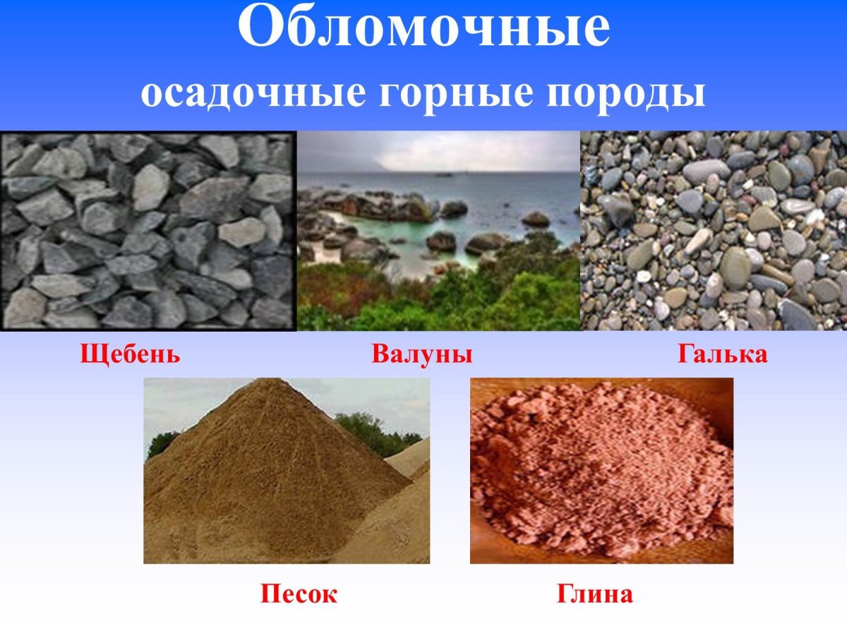 Осадочные обломочные горные породы