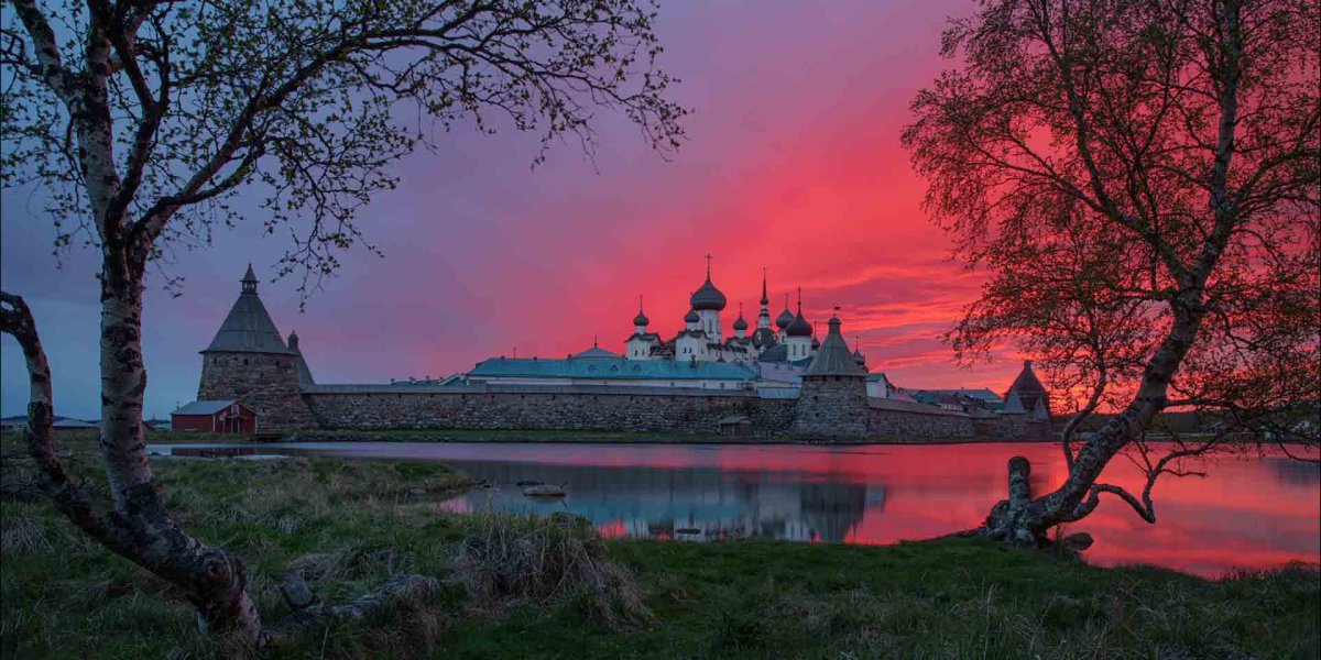 Соловецкий монастырь рассвет