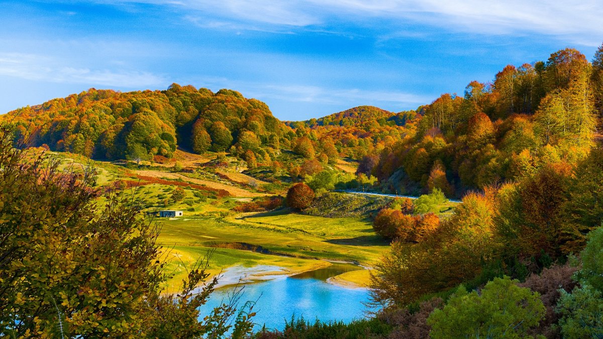 Осенний пейзаж панорама