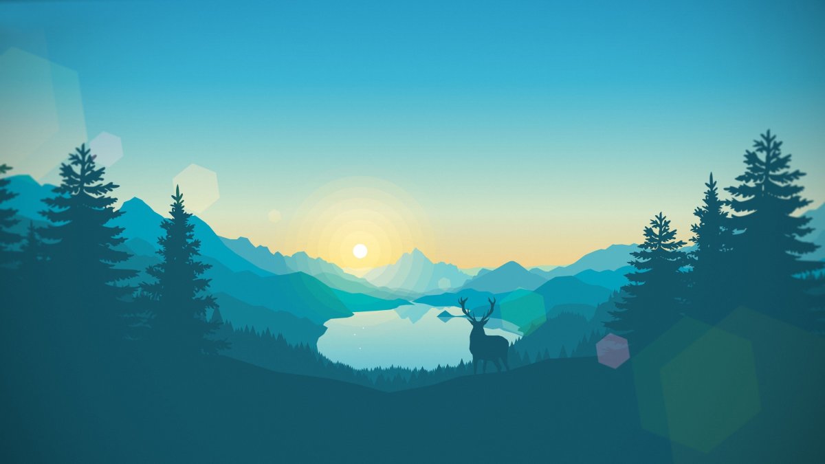 Firewatch лес река горы