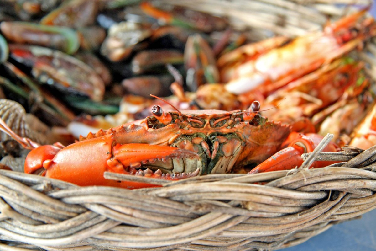 Морепродукты Омар лангуст