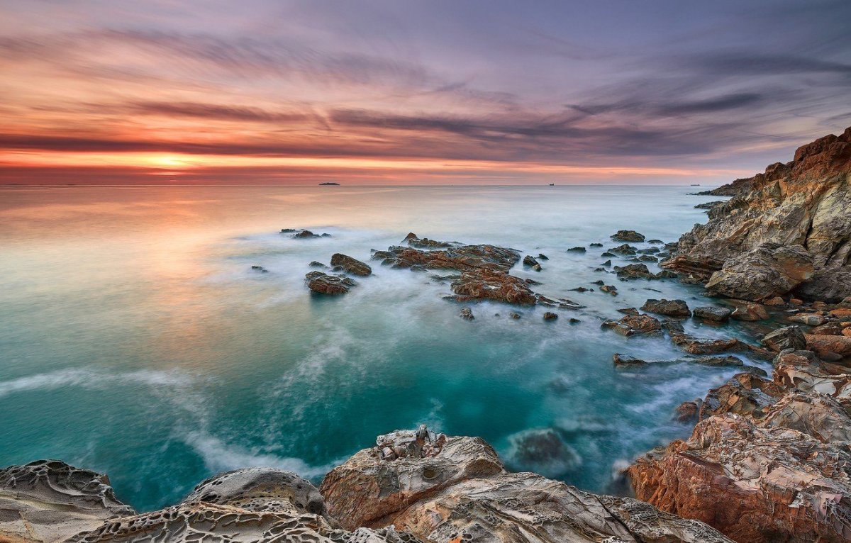 Красивый морской пейзаж в 4к