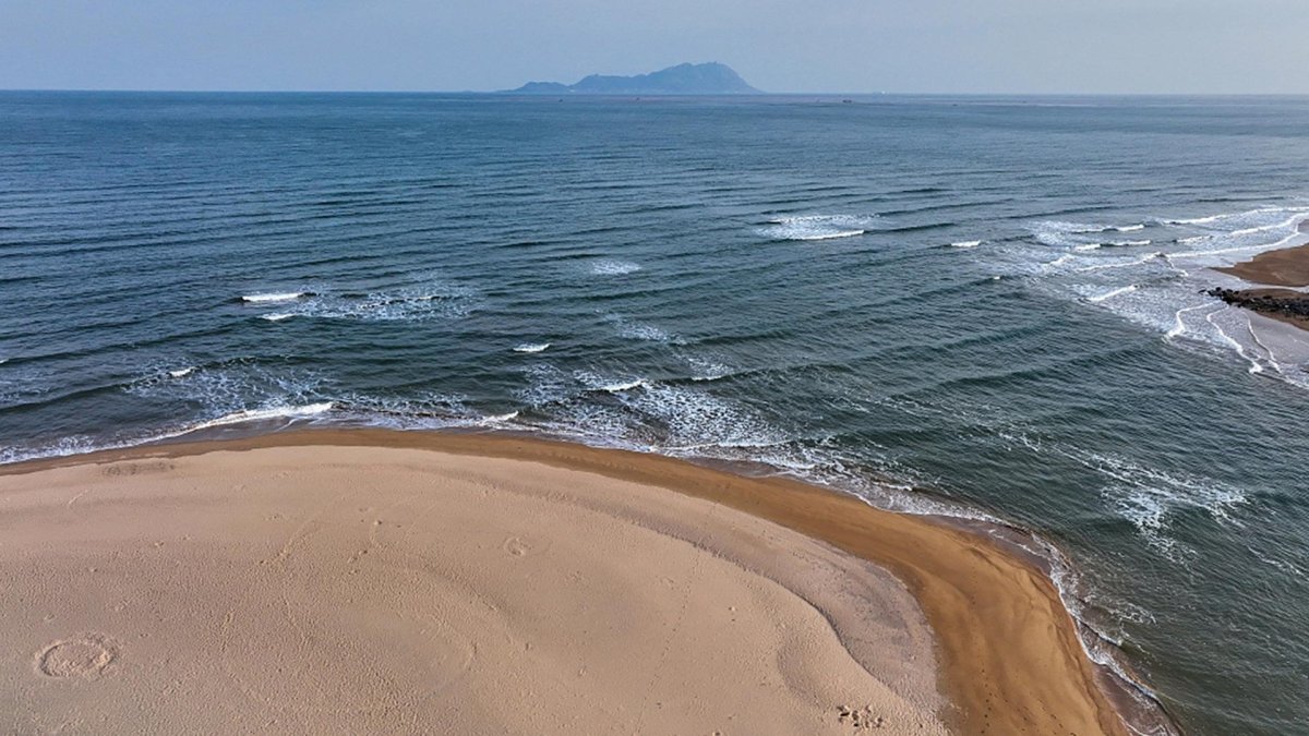 Зона отлива желтое море