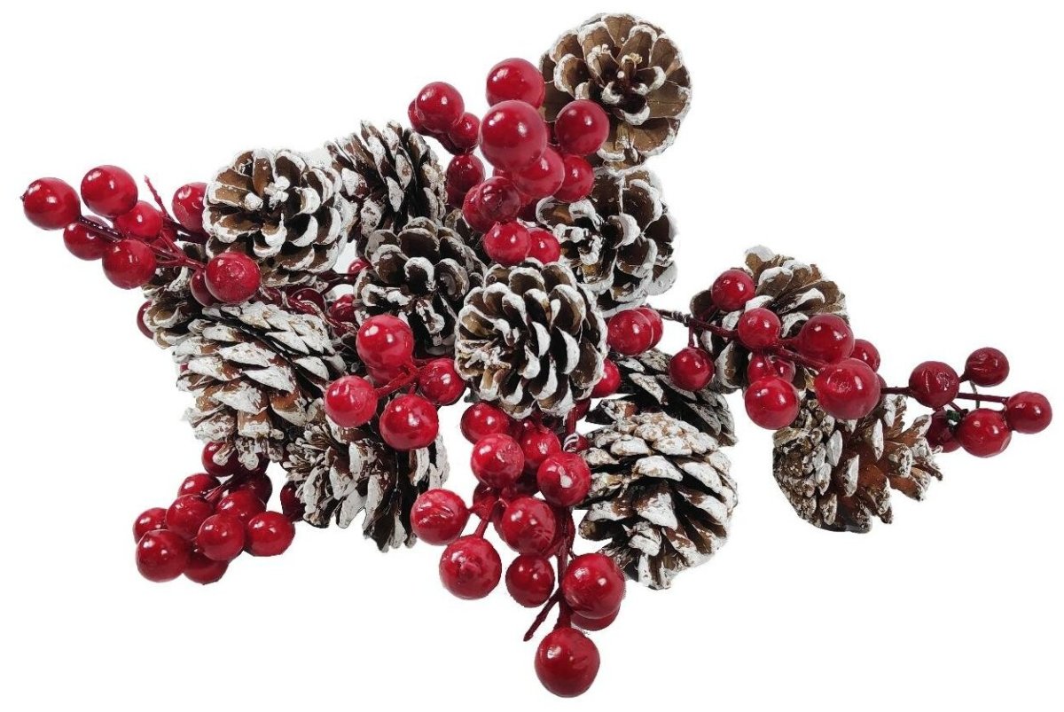 Ель Новогодняя искусственная Christmas (6056-2) 1.8 м с шишками и рябиной