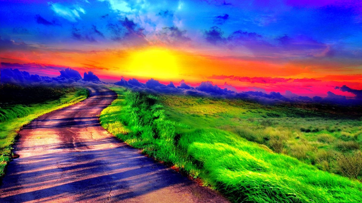 Яркая природа