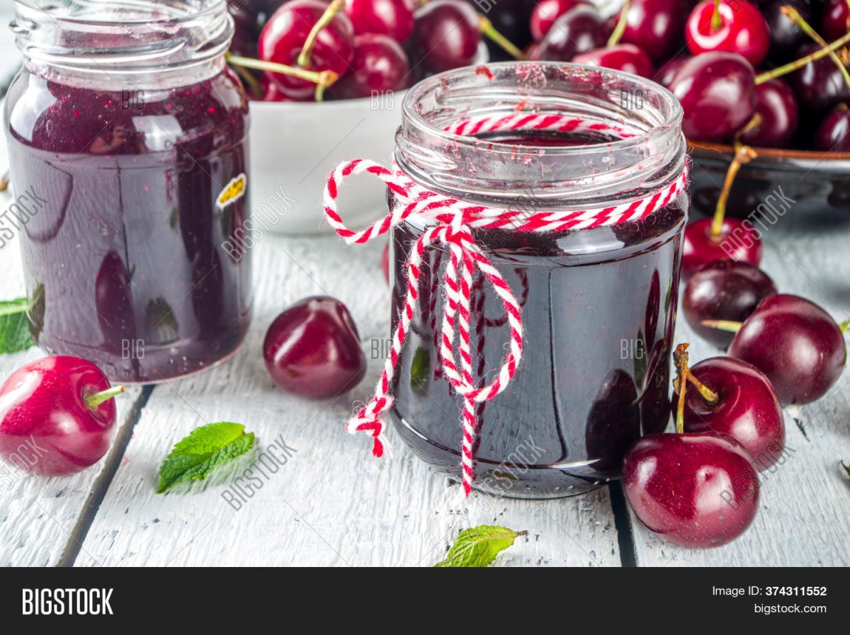 Варенье из черешни и смородины