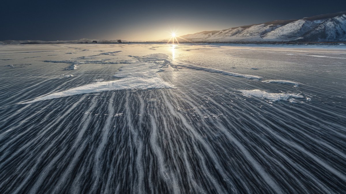 Зима в Берингово море