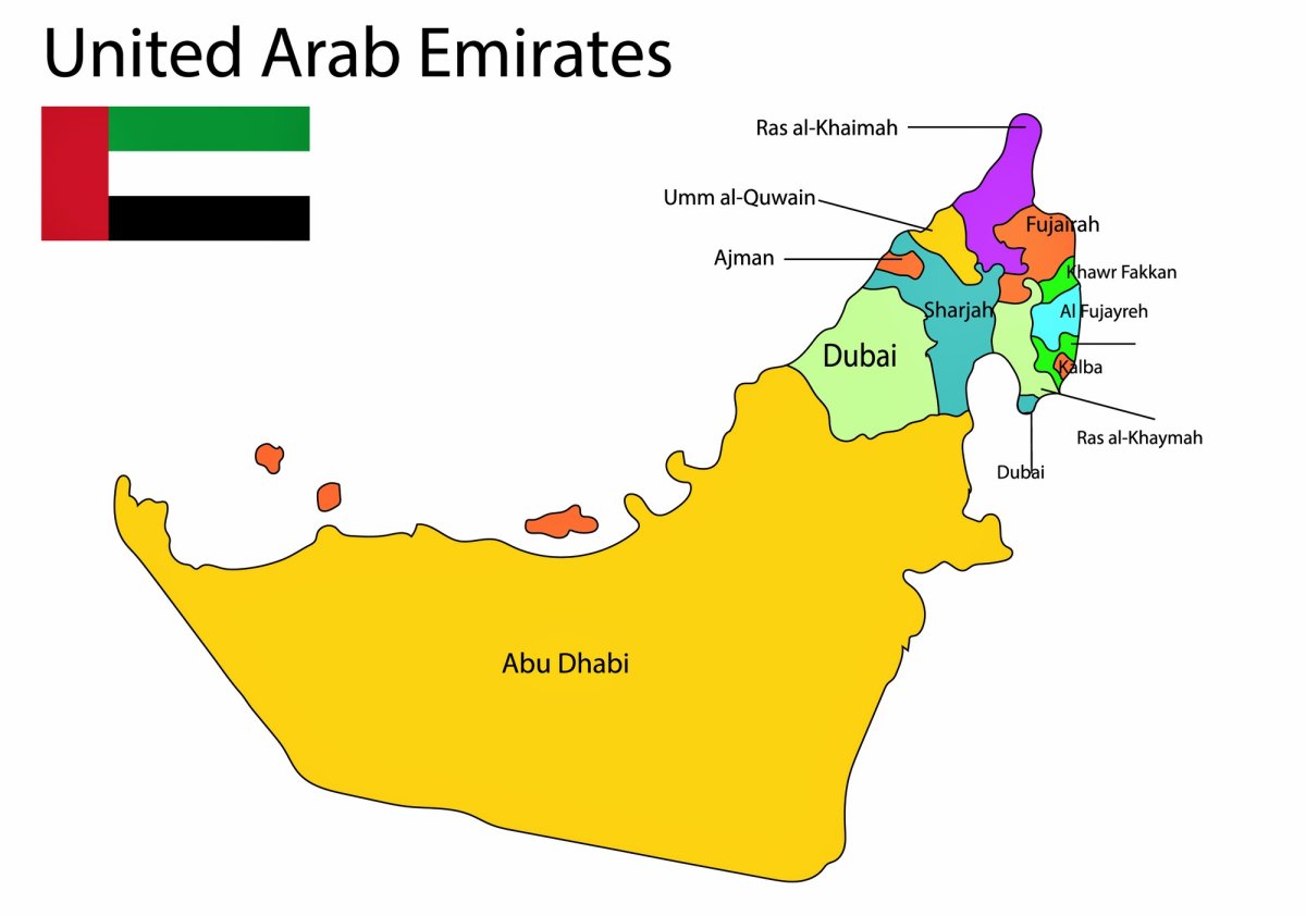 United arab Emirates карта