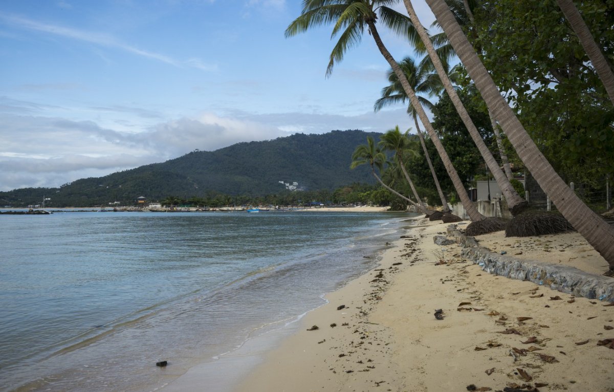 Lamai Beach пляж длина