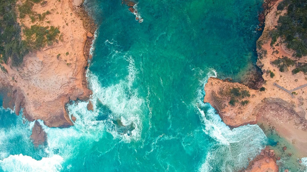 Море вид сверху фото