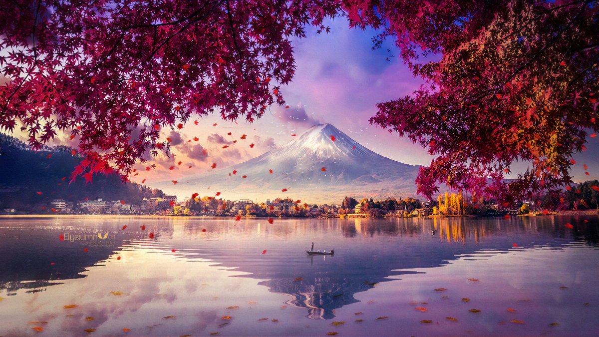 Гора Fuji Япония