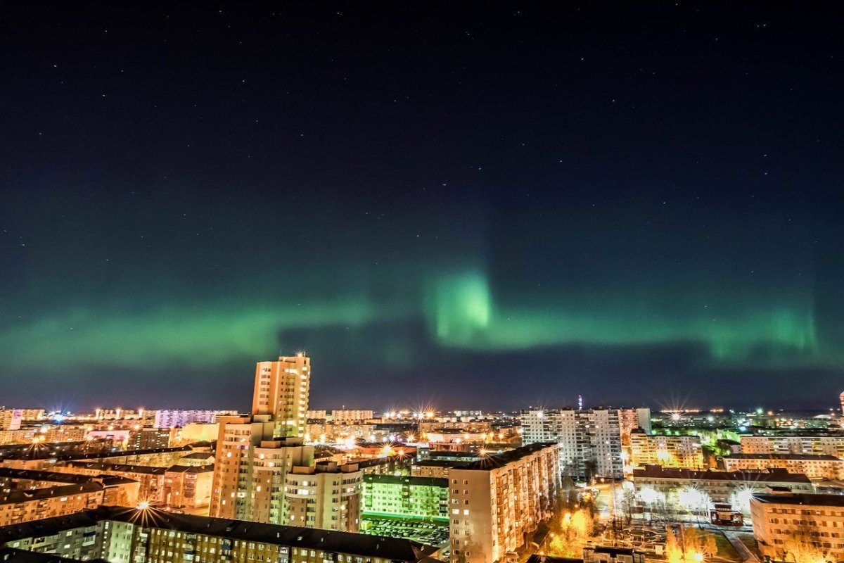 Полярное сияние Норильск